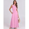 imageANRABESS Women Summer Casual Sleeveless Maxi Sundress Button Fit ampamp Flare ALine Flowy Long Dresses 2025 Beach OutfitsPink