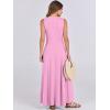 imageANRABESS Women Summer Casual Sleeveless Maxi Sundress Button Fit ampamp Flare ALine Flowy Long Dresses 2025 Beach OutfitsPink