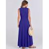imageANRABESS Women Summer Casual Sleeveless Maxi Sundress Button Fit ampamp Flare ALine Flowy Long Dresses 2025 Beach OutfitsRoyal Blue