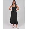 imageANRABESS Women Summer Casual Strap Smocked Maxi Flowy Tiered A Line Beach Travel Sundress Wedding Guest OutfitsBlack