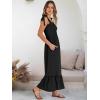 imageANRABESS Women Summer Casual Strap Smocked Maxi Flowy Tiered A Line Beach Travel Sundress Wedding Guest OutfitsBlack