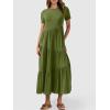 imageANRABESS Women Summer Maxi Dress Short Sleeve Swing Casual Asymmetric Tiered Vacation Long Beach Sundress OutfitsArmy Green
