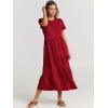 imageANRABESS Women Summer Maxi Dress Short Sleeve Swing Casual Asymmetric Tiered Vacation Long Beach Sundress OutfitsBurgundy