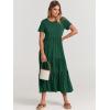imageANRABESS Women Summer Maxi Dress Short Sleeve Swing Casual Asymmetric Tiered Vacation Long Beach Sundress OutfitsDeep Green