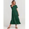 imageANRABESS Women Summer Maxi Dress Short Sleeve Swing Casual Asymmetric Tiered Vacation Long Beach Sundress OutfitsDeep Green