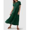 imageANRABESS Women Summer Maxi Dress Short Sleeve Swing Casual Asymmetric Tiered Vacation Long Beach Sundress OutfitsDeep Green