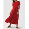 imageANRABESS Women Summer Maxi Dress Short Sleeve Swing Casual Asymmetric Tiered Vacation Long Beach Sundress OutfitsRed