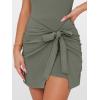 imageANRABESS Women Summer Sleeveless Bodycon Tie Waist Romper Skort Mini Tennis Athletic Dress Built Shorts Casual Vacation DressArmy Green