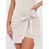 imageANRABESS Women Summer Sleeveless Bodycon Tie Waist Romper Skort Mini Tennis Athletic Dress Built Shorts Casual Vacation DressBeige