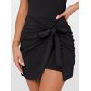 imageANRABESS Women Summer Sleeveless Bodycon Tie Waist Romper Skort Mini Tennis Athletic Dress Built Shorts Casual Vacation DressBlack