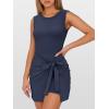 imageANRABESS Women Summer Sleeveless Bodycon Tie Waist Romper Skort Mini Tennis Athletic Dress Built Shorts Casual Vacation DressDark Blue