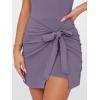 imageANRABESS Women Summer Sleeveless Bodycon Tie Waist Romper Skort Mini Tennis Athletic Dress Built Shorts Casual Vacation DressGray Purple
