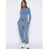 imageANRABESS Womens 2 Piece Sweatsuits Long Sleeve Tight Shirt Tops Joggers Fleece Sweatpants Sets 2025 Fall Sweat Lounge OutfitsGray Blue