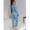 imageANRABESS Womens 2 Piece Sweatsuits Long Sleeve Tight Shirt Tops Joggers Fleece Sweatpants Sets 2025 Fall Sweat Lounge OutfitsGray Blue