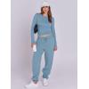 imageANRABESS Womens 2 Piece Sweatsuits Long Sleeve Tight Shirt Tops Joggers Fleece Sweatpants Sets 2025 Fall Sweat Lounge OutfitsGray Blue