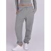 imageANRABESS Womens 2 Piece Sweatsuits Long Sleeve Tight Shirt Tops Joggers Fleece Sweatpants Sets 2025 Fall Sweat Lounge OutfitsGrey