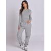 imageANRABESS Womens 2 Piece Sweatsuits Long Sleeve Tight Shirt Tops Joggers Fleece Sweatpants Sets 2025 Fall Sweat Lounge OutfitsGrey