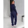 imageANRABESS Womens 2 Piece Sweatsuits Long Sleeve Tight Shirt Tops Joggers Fleece Sweatpants Sets 2025 Fall Sweat Lounge OutfitsNavy Blue