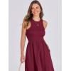 imageANRABESS Womens 2025 Summer Casual Maxi Dress A line Tiered Flowy Short Sleeve Crewneck T Shirt Beach Travel Long DressesBurgundy