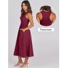 imageANRABESS Womens 2025 Summer Casual Maxi Dress A line Tiered Flowy Short Sleeve Crewneck T Shirt Beach Travel Long DressesBurgundy