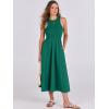 imageANRABESS Womens 2025 Summer Casual Maxi Dress A line Tiered Flowy Short Sleeve Crewneck T Shirt Beach Travel Long DressesDark Green