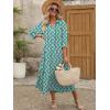imageANRABESS Womens Boho Maxi Dresses 2025 Summer Casual V Neck Puff Sleeve Floral Tiered Flowy Swing Beach Vacation Long DressFloral Green