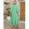imageANRABESS Womens Boho Maxi Dresses 2025 Summer Casual V Neck Puff Sleeve Floral Tiered Flowy Swing Beach Vacation Long DressFloral Green White