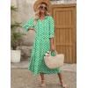 imageANRABESS Womens Boho Maxi Dresses 2025 Summer Casual V Neck Puff Sleeve Floral Tiered Flowy Swing Beach Vacation Long DressFloral Green White