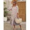 imageANRABESS Womens Boho Maxi Dresses 2025 Summer Casual V Neck Puff Sleeve Floral Tiered Flowy Swing Beach Vacation Long DressFloral Orange White