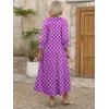 imageANRABESS Womens Boho Maxi Dresses 2025 Summer Casual V Neck Puff Sleeve Floral Tiered Flowy Swing Beach Vacation Long DressFloral Purple