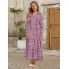 imageANRABESS Womens Boho Maxi Dresses 2025 Summer Casual V Neck Puff Sleeve Floral Tiered Flowy Swing Beach Vacation Long DressFloral Red Blue