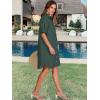 imageANRABESS Womens Button Down Shirt Dress Summer Short Sleeve Business Casual Shift Dresses with Pockets 2025 TrendyArmy Green