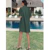 imageANRABESS Womens Button Down Shirt Dress Summer Short Sleeve Business Casual Shift Dresses with Pockets 2025 TrendyArmy Green