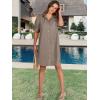 imageANRABESS Womens Button Down Shirt Dress Summer Short Sleeve Business Casual Shift Dresses with Pockets 2025 TrendyDeep Khaki