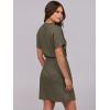imageANRABESS Womens Dresses 2025 Summer Casual Short Sleeve Crew Neck Elastic Waist Mini T Shirt Dress with PocketsArmy Green