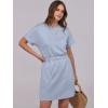 imageANRABESS Womens Dresses 2025 Summer Casual Short Sleeve Crew Neck Elastic Waist Mini T Shirt Dress with PocketsLight Blue