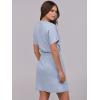 imageANRABESS Womens Dresses 2025 Summer Casual Short Sleeve Crew Neck Elastic Waist Mini T Shirt Dress with PocketsLight Blue