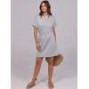 imageANRABESS Womens Dresses 2025 Summer Casual Short Sleeve Crew Neck Elastic Waist Mini T Shirt Dress with PocketsLight Grey