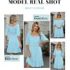 imageANRABESS Womens Half Sleeve Mini Dress 2025 Fall Square Neck Casual Flowy Wedding Guest Dresses Summer Beach Vacation OutfitsLight Blue
