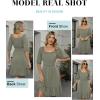 imageANRABESS Womens Half Sleeve Mini Dress 2025 Fall Square Neck Casual Flowy Wedding Guest Dresses Summer Beach Vacation OutfitsOlive