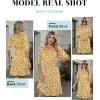 imageANRABESS Womens Half Sleeve Mini Dress 2025 Fall Square Neck Casual Flowy Wedding Guest Dresses Summer Beach Vacation OutfitsYellow Red Floral