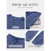imageANRABESS Womens Lounge Set 2025 Fall 2 Piece Outfit Long Sleeve Pajamas Sets Henley Top ampamp Pants Loungewear ClothingDark Blue