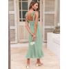imageANRABESS Womens Square Neck Ruffle Split Midi Elegant Formal Wedding Guest Cocktail Bridesmaid Graduation Party DressesLight Green