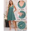 imageANRABESS Womens Summer Beach Vacation Dresses V Neck Sleeveless Casual Button Down A Line Swing Mini Sundresses with PocketsGrass Green