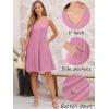imageANRABESS Womens Summer Beach Vacation Dresses V Neck Sleeveless Casual Button Down A Line Swing Mini Sundresses with PocketsPink