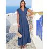 imageANRABESS Womens Summer Casual Maxi Dress V Neck Ruffle Sleeve Long Dresses Fashion Flowy Tiered Boho Beach Vacation SundressBlue