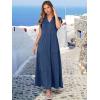 imageANRABESS Womens Summer Casual Maxi Dress V Neck Ruffle Sleeve Long Dresses Fashion Flowy Tiered Boho Beach Vacation SundressBlue