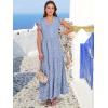 imageANRABESS Womens Summer Casual Maxi Dress V Neck Ruffle Sleeve Long Dresses Fashion Flowy Tiered Boho Beach Vacation SundressFloral Blue
