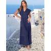 imageANRABESS Womens Summer Casual Maxi Dress V Neck Ruffle Sleeve Long Dresses Fashion Flowy Tiered Boho Beach Vacation SundressNavy Blue
