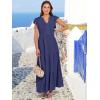 imageANRABESS Womens Summer Casual Maxi Dress V Neck Ruffle Sleeve Long Dresses Fashion Flowy Tiered Boho Beach Vacation SundressNavy Blue